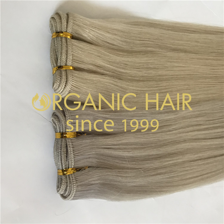 Cuticle intact weft hair extensions  H172